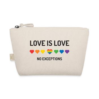LGBT Pride Month - Liebe ist Liebe. Keine Ausnahmen. - Bio-Täschchen - Natur - Vorne