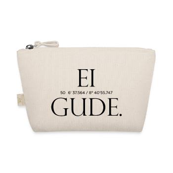 Ei Gude lettering with GPS from Römerberg Frankfurt - Organic Pouch - nature - Front