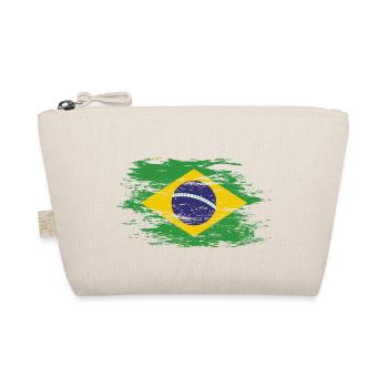 Brasilien Flagge used - Bio-Täschchen - Natur - Vorne