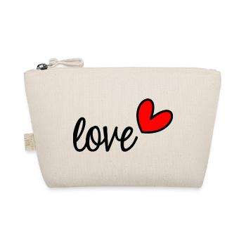 ICH LIEBE DICH. LIEBE. PAAR. GERADE VERHEIRATET. Junggesellinnenabschied - Bio-Täschchen - Natur - Vorne