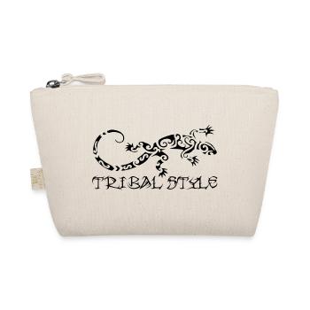 Polynesian black lizard - Organic Pouch - nature - Front