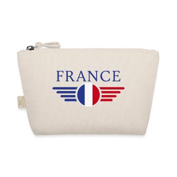 I Love France Elegance Style Design T-Shirt - Organic Pouch - nature - Front