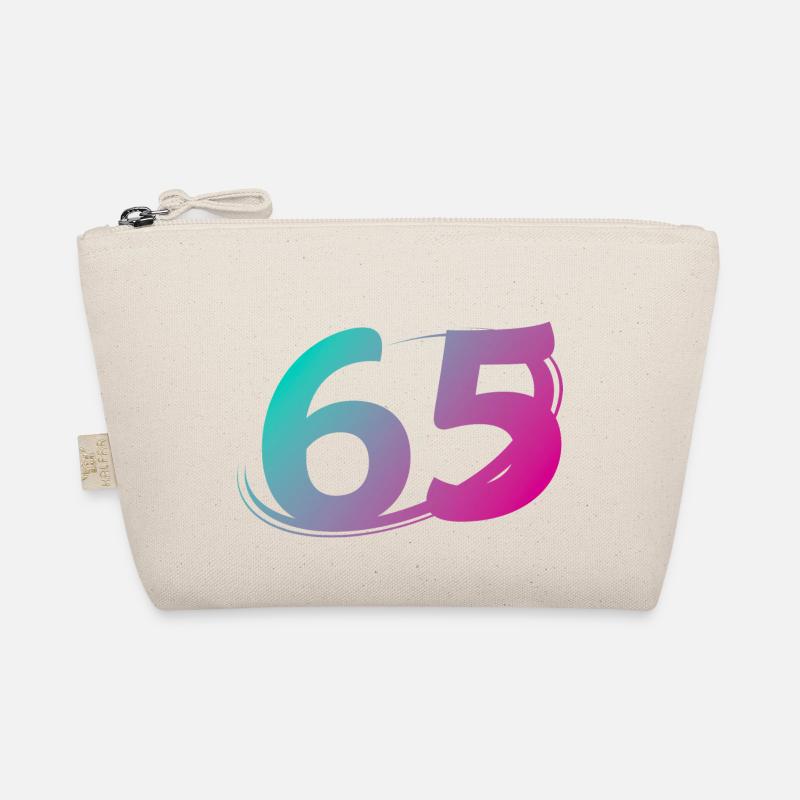 Number 65 multicolor Organic Pouch