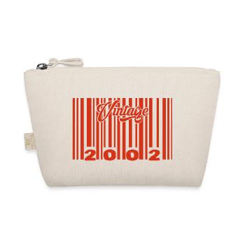 Vintage 2002 Born In 2002 23 Year Old Bar Code Anniversai - Organic Pouch - nature - Front