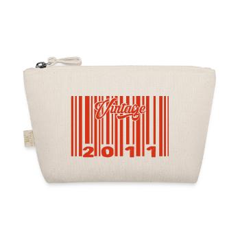 vintage 2011 né en 2011 14 ans bar code anniversai - Trousse biologique - nature - Devant