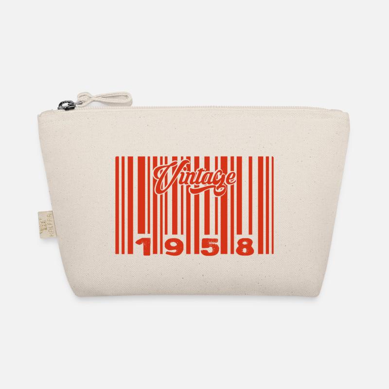 vintage 1958 né en 1958 67 ans bar code anniversai Trousse biologique