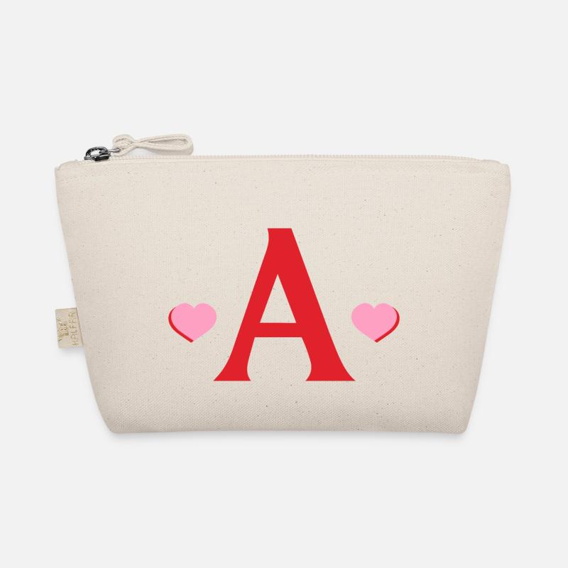 Letter with red hearts Organic Pouch