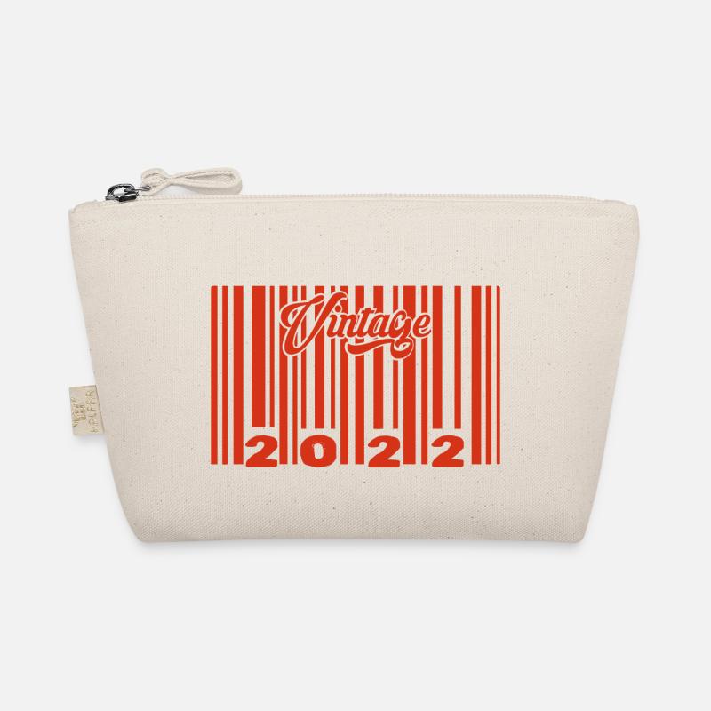 vintage 2022 né en 2022 3 ans bar code anniversair Trousse biologique