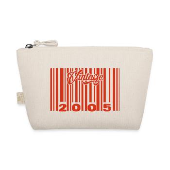 vintage 2005 né en 2005 20 ans bar code anniversai - Trousse biologique - nature - Devant