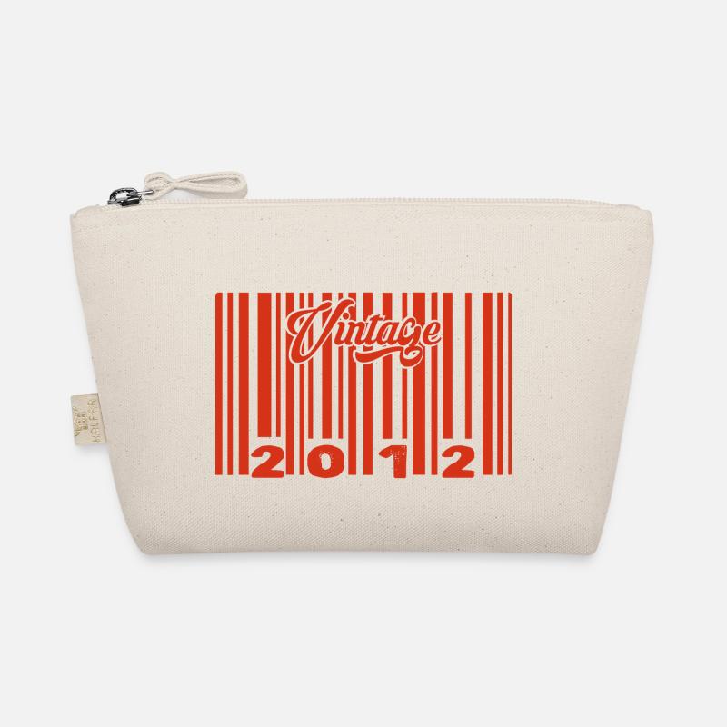 Vintage 2012 Born In 2012 13 Year Old Bar Code Anniversai Organic Pouch