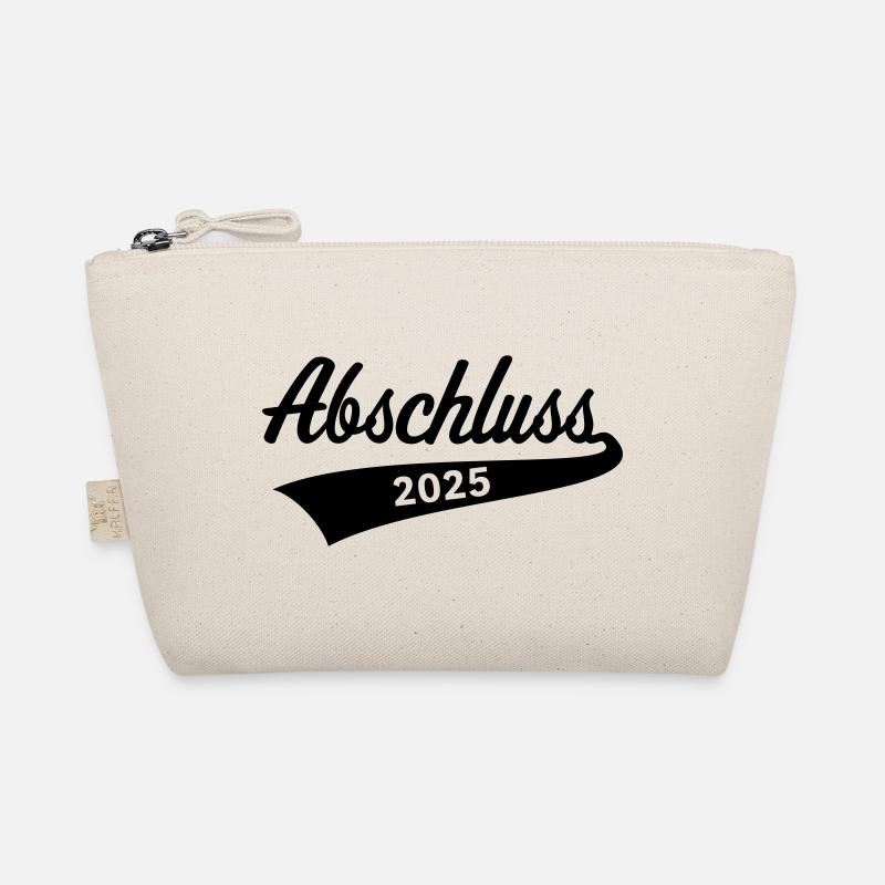 Abschluss 2025 (Schulabschluss / Black) Bio-Täschchen