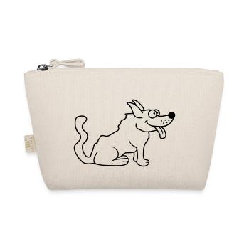 Cher chien tire la langue joyeusement - Trousse biologique - nature - Devant