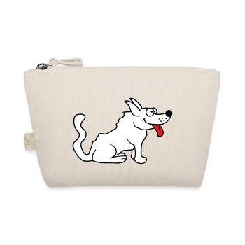 Cher chien tire la langue joyeusement - Trousse biologique - nature - Devant