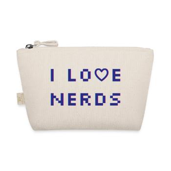 J’adore les nerds - Trousse biologique - nature - Devant