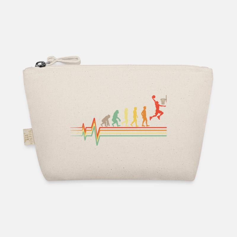 Basketball Evolution Retro ECG Heartbeat Gift Trousse biologique