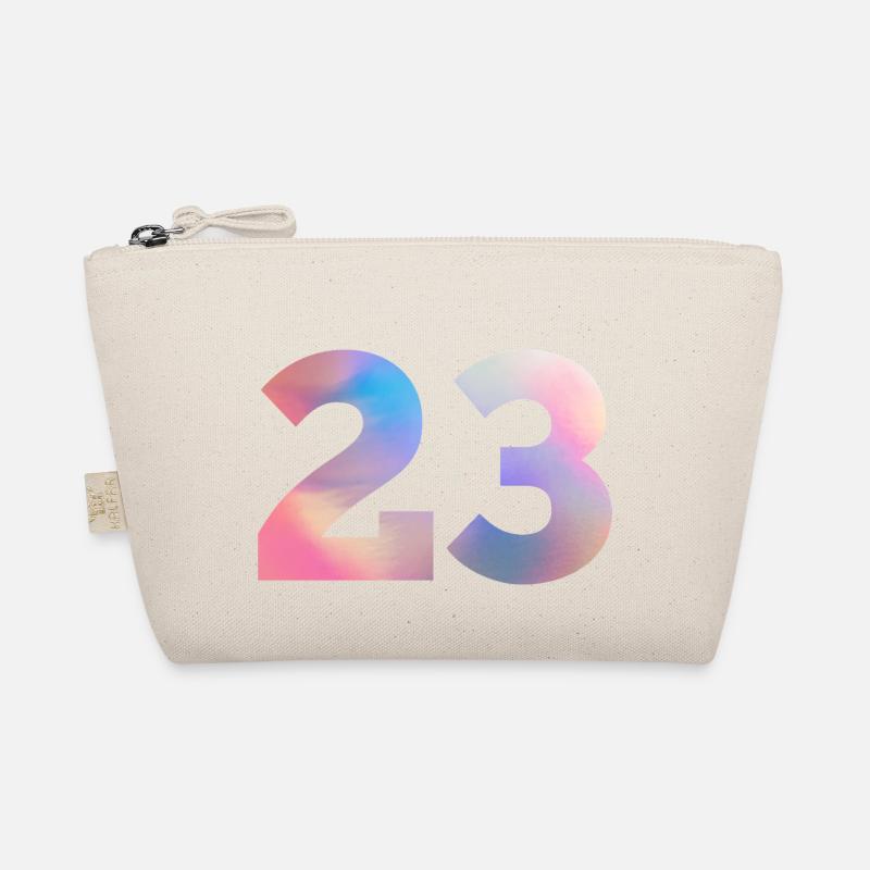 Bunte Zahl 23 Bio-Täschchen