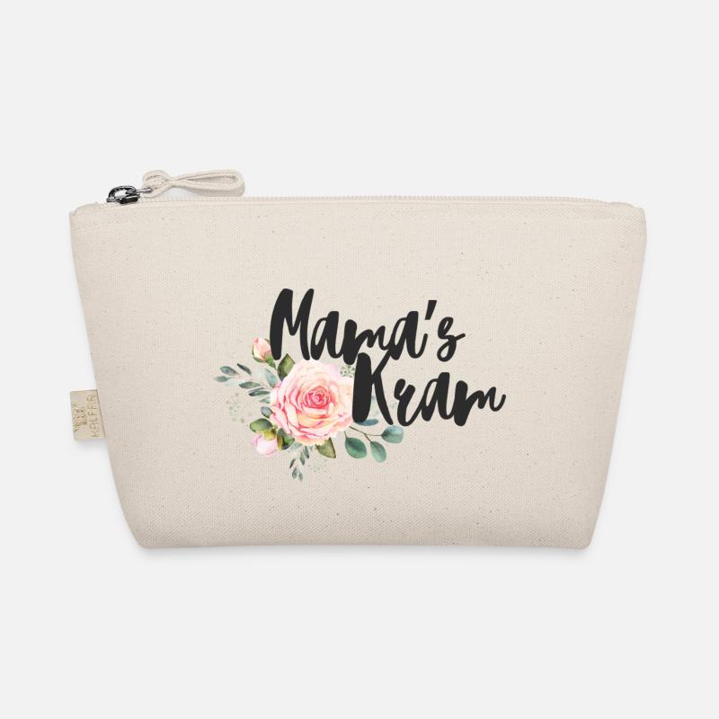 Mama Tasche Geschenk Muttertag Blume Spruch - Bio-Täschchen - Natur
