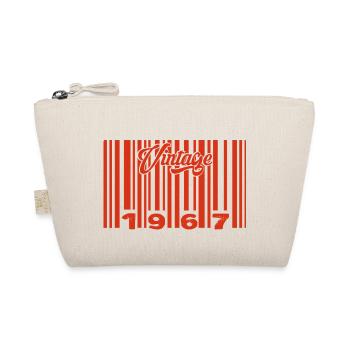 Vintage 1967 Born In 1967 58 Year Old Bar Code Anniversai - Organic Pouch - nature - Front