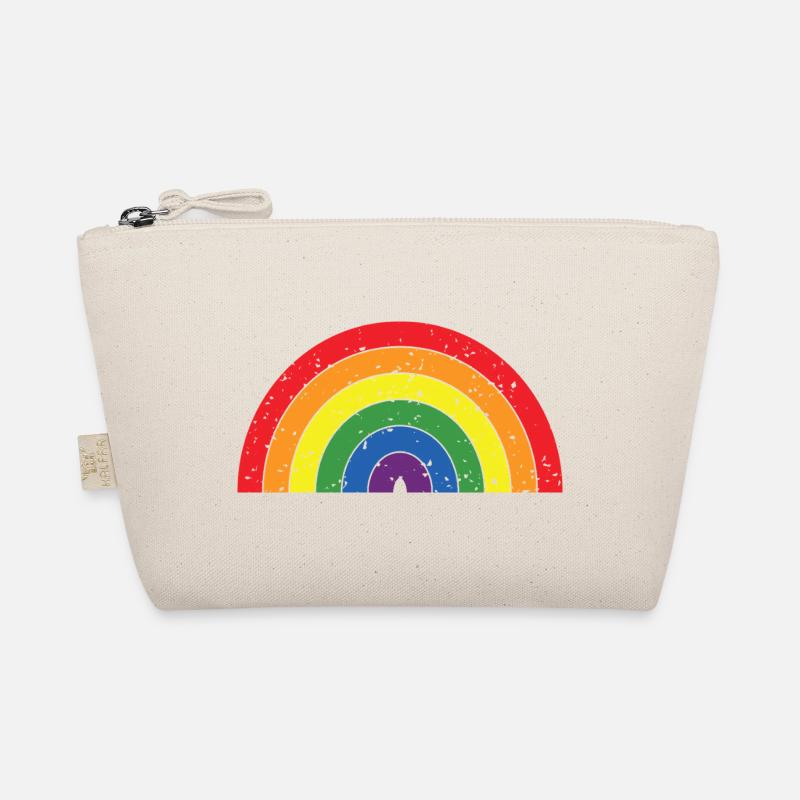 Regenbogenfarben Pride Month LGBTQ+ Grunge Textur Bio-Täschchen
