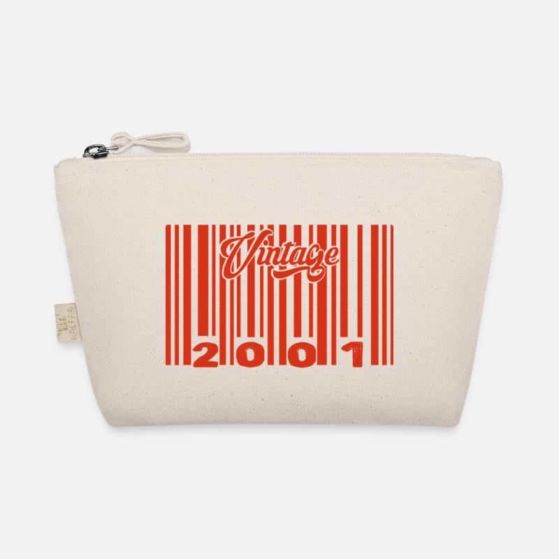 Vintage 2001 Born In 2001 24 Year Old Bar Code Anniversai Organic Pouch