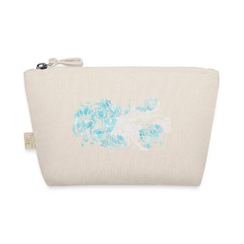 Motif Fleur Bleue - Trousse biologique - nature - Devant