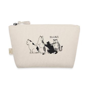 Illustration of kawaii cats in a group - Organic Pouch - nature - Front
