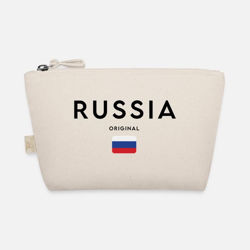 Russian pride, minimalist sleek design Organic Pouch