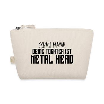 Look mom, your daughter is a metalhead - Organic Pouch - nature - Front