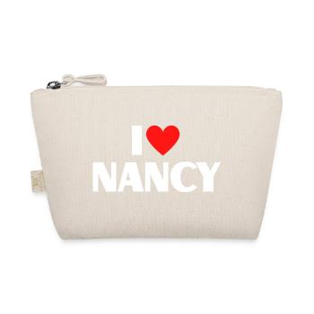J’aime Nancy Red Heart Romantique Nom Fan - Trousse biologique - nature - Devant
