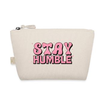 Stay Humble Police à bulles roses - Trousse biologique - nature - Devant