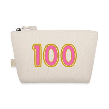100. 100 JAHRE. 100-JÄHRIGES JUBILÄUM. GEBURTSTAG 100 - Bio-Täschchen - Natur - Vorne