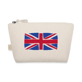 Grunge Union Jack Flagge Kunst - Bio-Täschchen - Natur - Vorne