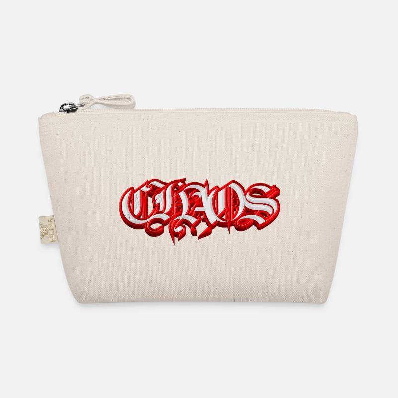 CHAOS – Gothic Fraktur 3D Typography  Bio-Täschchen