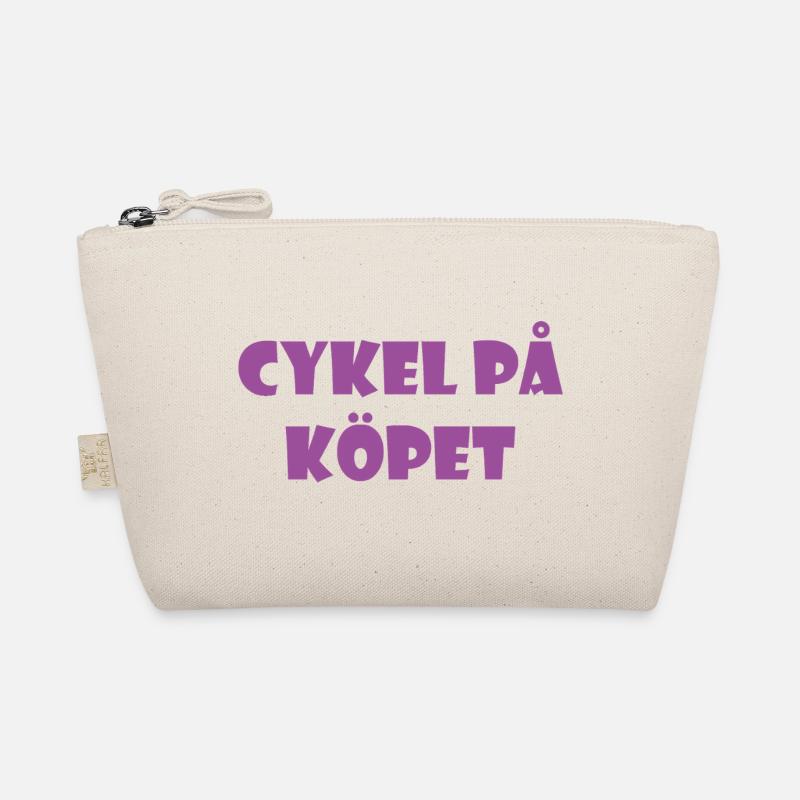 Bicycle in the Bargain – Text Design Organic Pouch