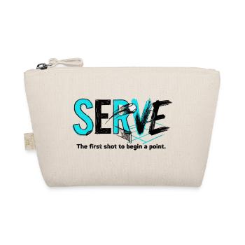 Servissement au tennis, sweat à capuche, t-shirt merchandising - Trousse biologique - nature - Devant