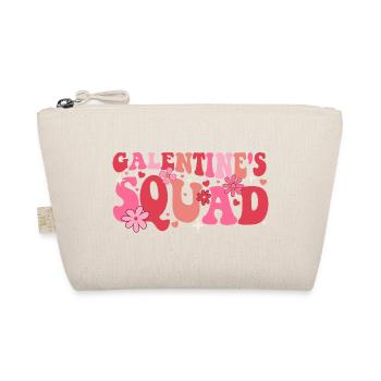 Galentine’s Squad Matching Girls Crew Sisterhood  - Organic Pouch - nature - Front