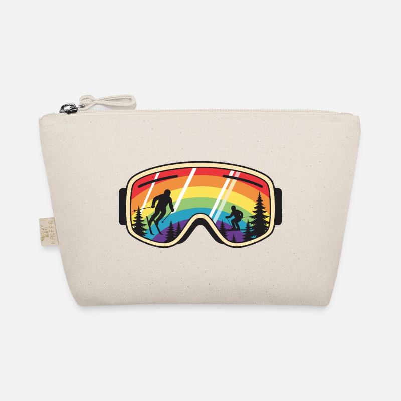 Skibrille Regenbogenberg - Bio-Täschchen - Natur