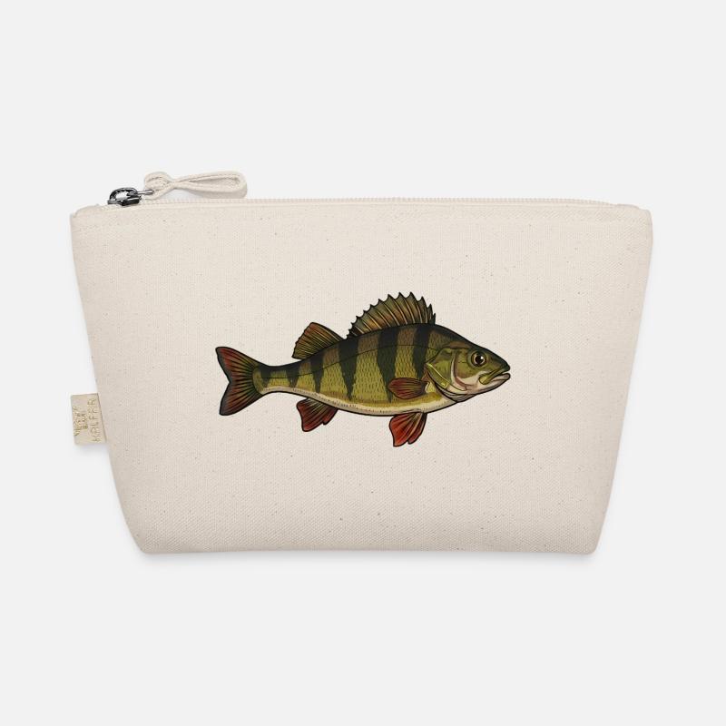 Realistischer Flussbarsch Fisch Vektor - Bio-Täschchen - Natur