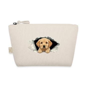 Bébé chiot Golden Retriever qui regarde en papier déchiré - Trousse biologique - nature - Devant