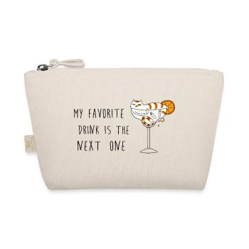 My Favorite Drink Is The Next One Cute Cat - Organic Pouch - nature - Front