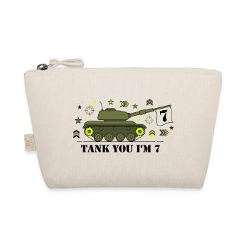Tank You I 7th Tank Birthday - Organic Pouch - nature - Front
