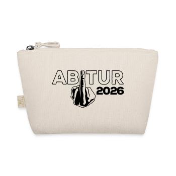 ABI 2026 Middle Finger Abitur - Gift - Organic Pouch - nature - Front