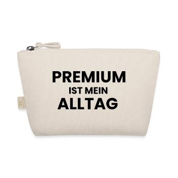 Premium ist mein Alltag - Bio-Täschchen - Natur - Vorne