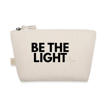 Be the Light - Design chrétien minimaliste - Trousse biologique - nature - Devant