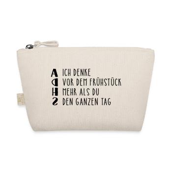 Provocative ADHD saying - Organic Pouch - nature - Front