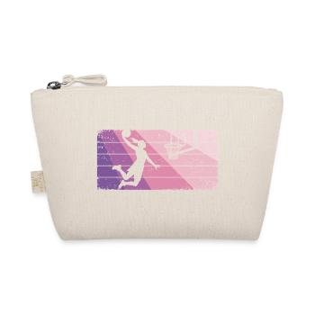 Basketball Mädchen Basketballerin Frauen - Bio-Täschchen - Natur - Vorne