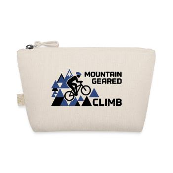 Mountain Bike Climb Mountains Saying - Organic Pouch - nature - Front