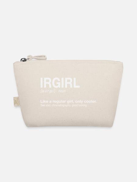 FTIR Infrared Spectroscopy Girl Chemistry - Organic Pouch - nature - Front