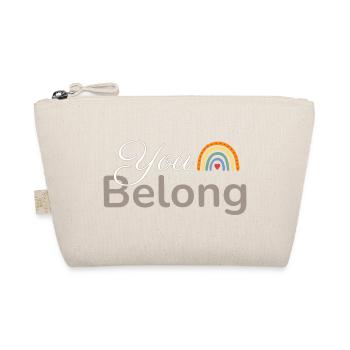 Tu appartiens à Rainbow Heart Design - Trousse biologique - nature - Devant