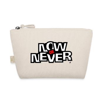 Now ore Never Lettering - Organic Pouch - nature - Front
